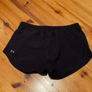 Under Armour Heat Gear Ladoes Running Shorts Size Large